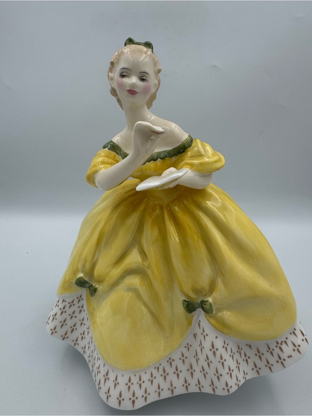 Royal Doulton The Last Waltz HN2315 Yellow Lady Bone China Figurine England